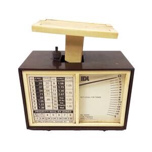 Vintage 1988 IDL Postal Priority Mail Rate Scale No. 32200 Tested 1lb Capacity